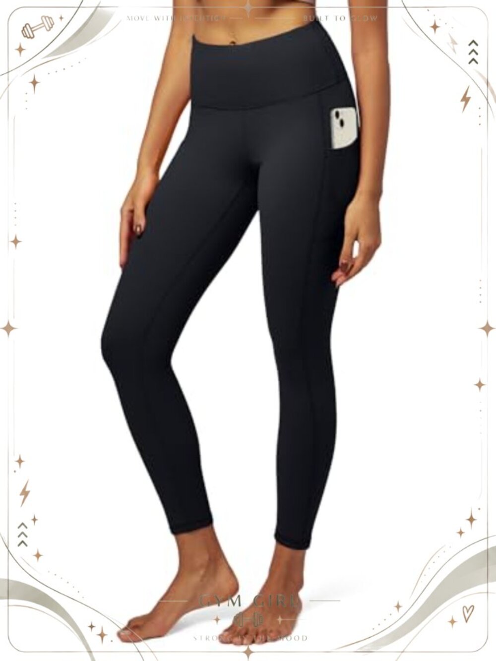 High Waisted Yoga Leggings with Pockets Tummy Control Workout Pants